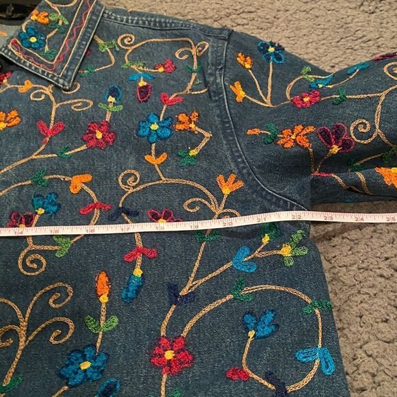 New Direction Vintage Jean Embroidered Jacket - Picture 9 of 11